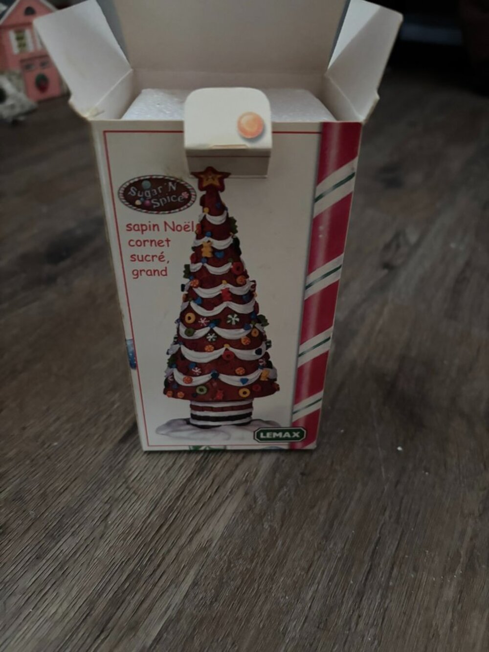 Lemax Sugar N Spice Large Sugar Cane Tree Christmas village light up accessories